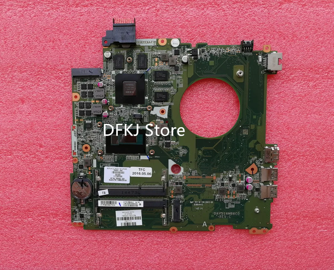 784331 501 001 601 DAY31AMB6C0 w 850M/4GB i5 4210U для HP Envy 15 K серии ноутбук ПК материнская