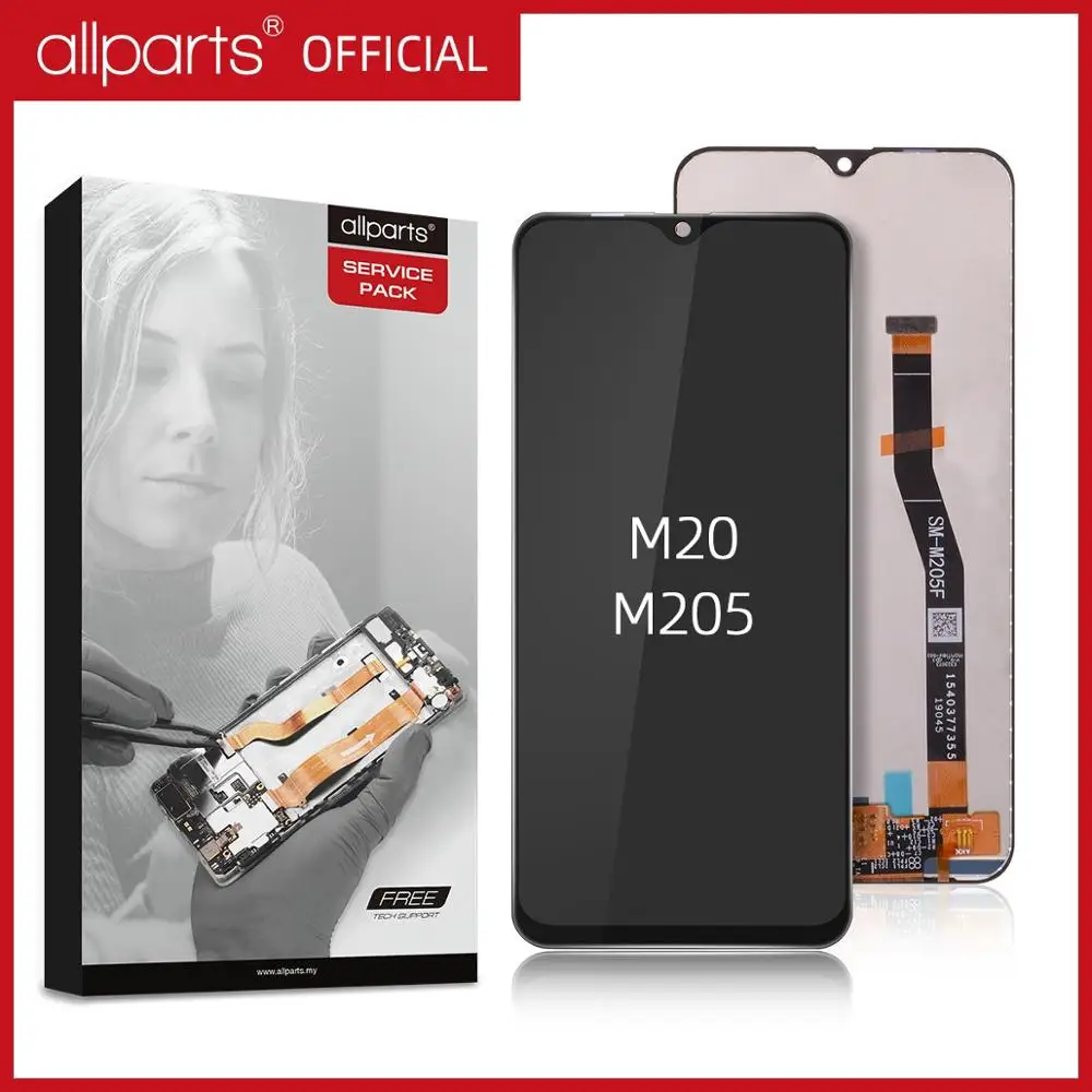 Оригинальный 6 3 ''ЖК дисплей для SAMSUNG Galaxy M20 ЖК сенсорный экран стекло