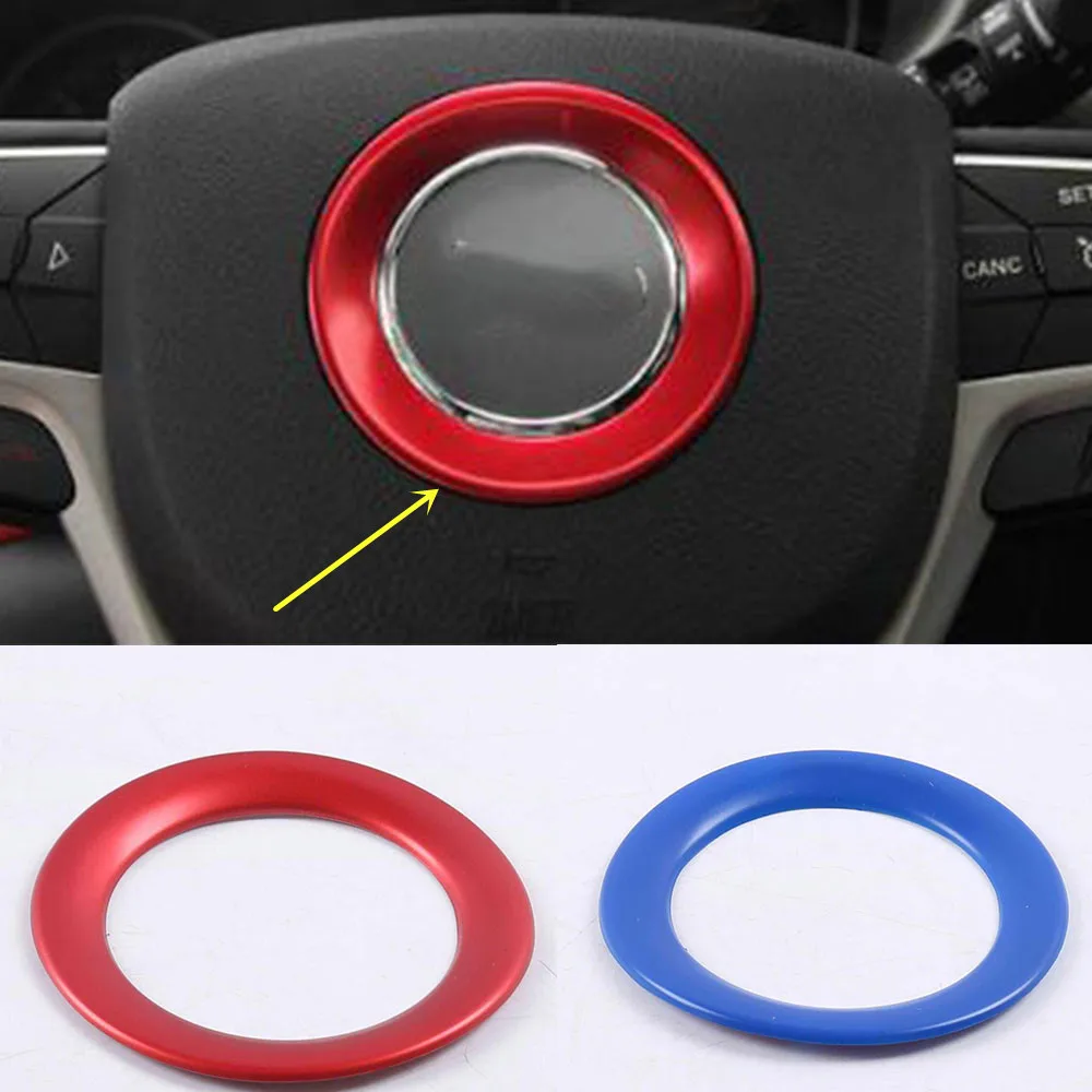 For Jeep Grand Cherokee 2014 2015 2016 2017 2018 2019 2020 Car Sticker Steering Wheel Interior Ring  Trim Lamp Frame Stick Part