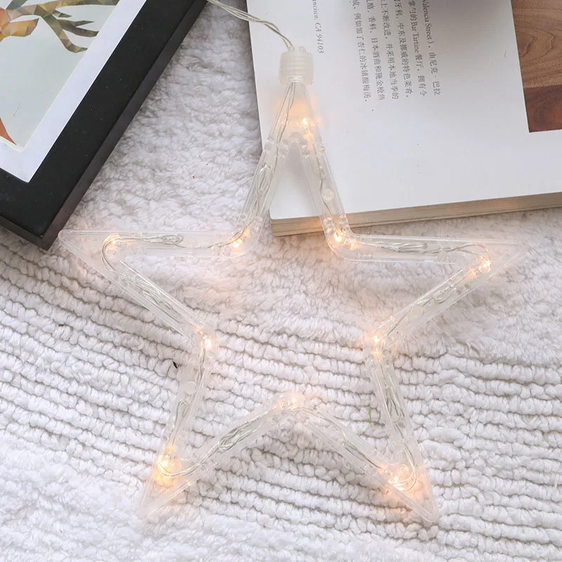 Колокольчик звезда Санта Клаус Рождество Led окна присоска светильник