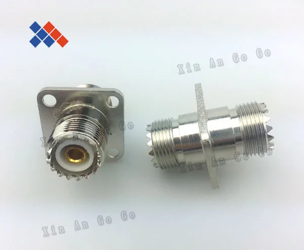 

10PCS/lot Coaxial radio frequency UHF - KK Square plate four holes connector