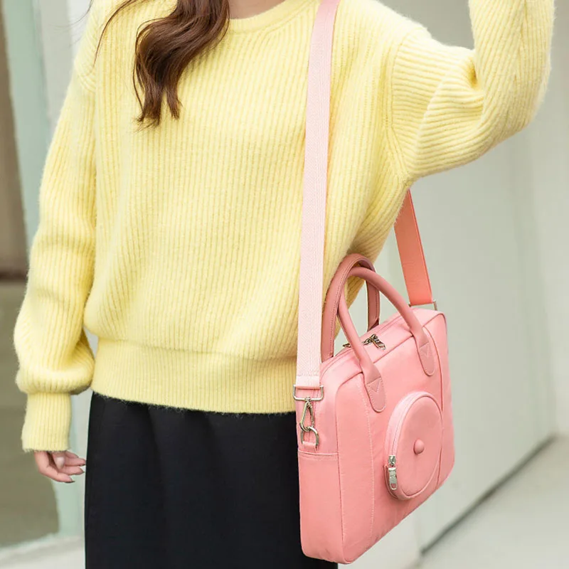 Lightweight Convenient Briefcases Student Laptop Protection Shoulder Bags Weekend Notebook Document Organize Storage Handbags