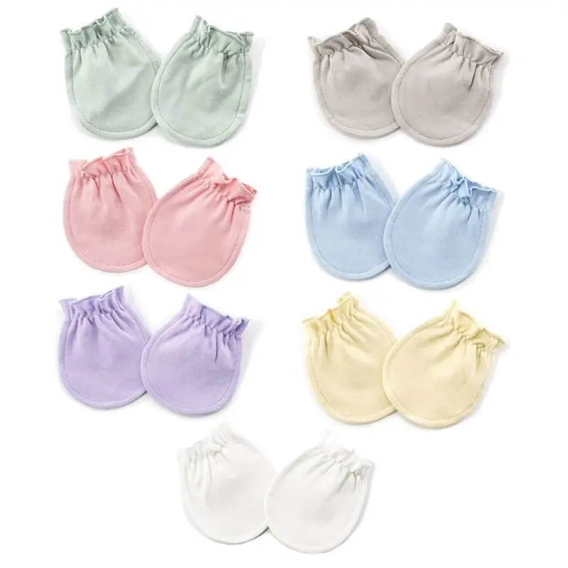 

Cotton Gloves Newborn Baby Protection Face Breathable Anti Scratching Mittens New Dropship