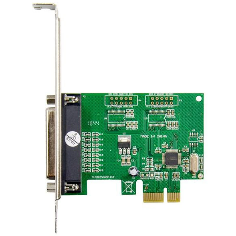 1 порт Параллельный PCIe X1 карта PCI Express DB25 принтер LPT Расширение адаптер Поддержка