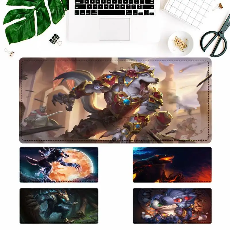 

New Products SMITE Fenrir Gaming Mouse Pad Gamer Keyboard Maus Pad Desk Mouse Mat Game Accessories For Overwatch