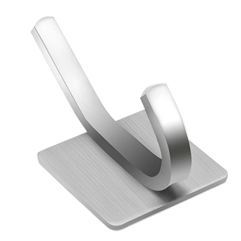 

Promotion! 5Pcs Towel Stainless Steel Clothes Self-Adhesive Hooks Wall-Mounted Household Hats Kitchen Bathroom Coat Hooks