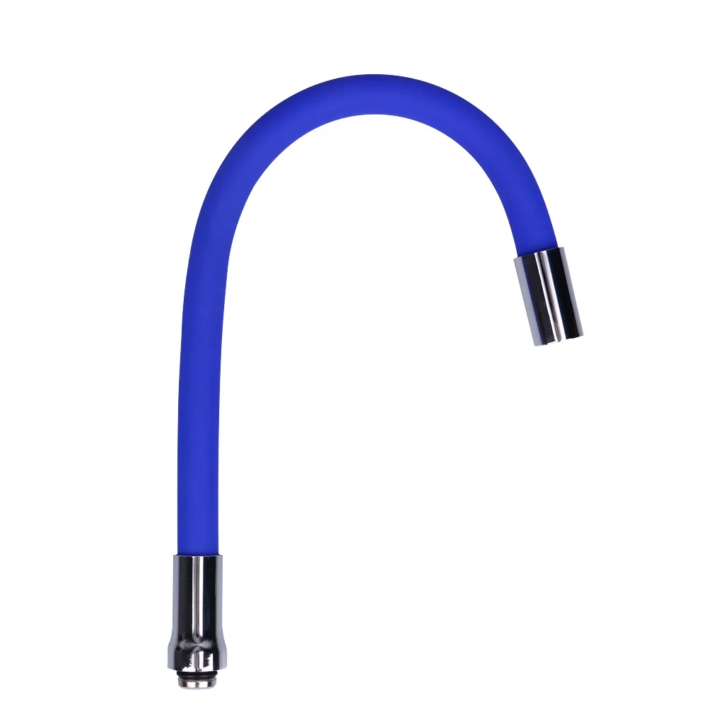 Красочная силиконовая трубка гибкий кухонный смеситель вращающийся кран на 360