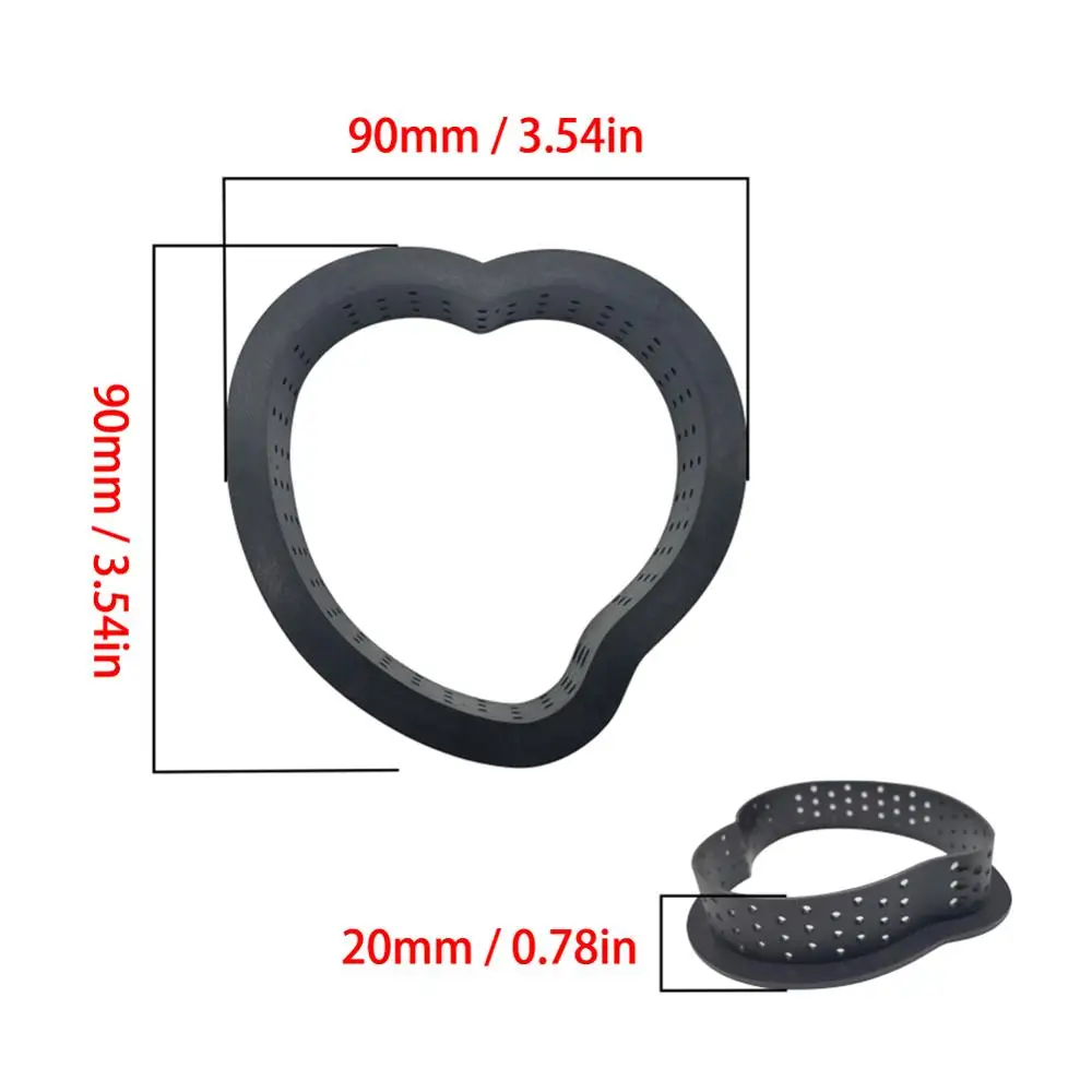 

8pcs Love-Shape Cake Mold Mousse Circle Cutter Decorating Tool French Dessert DIY Perforated Ring Non Stick Bakeware Home Decor