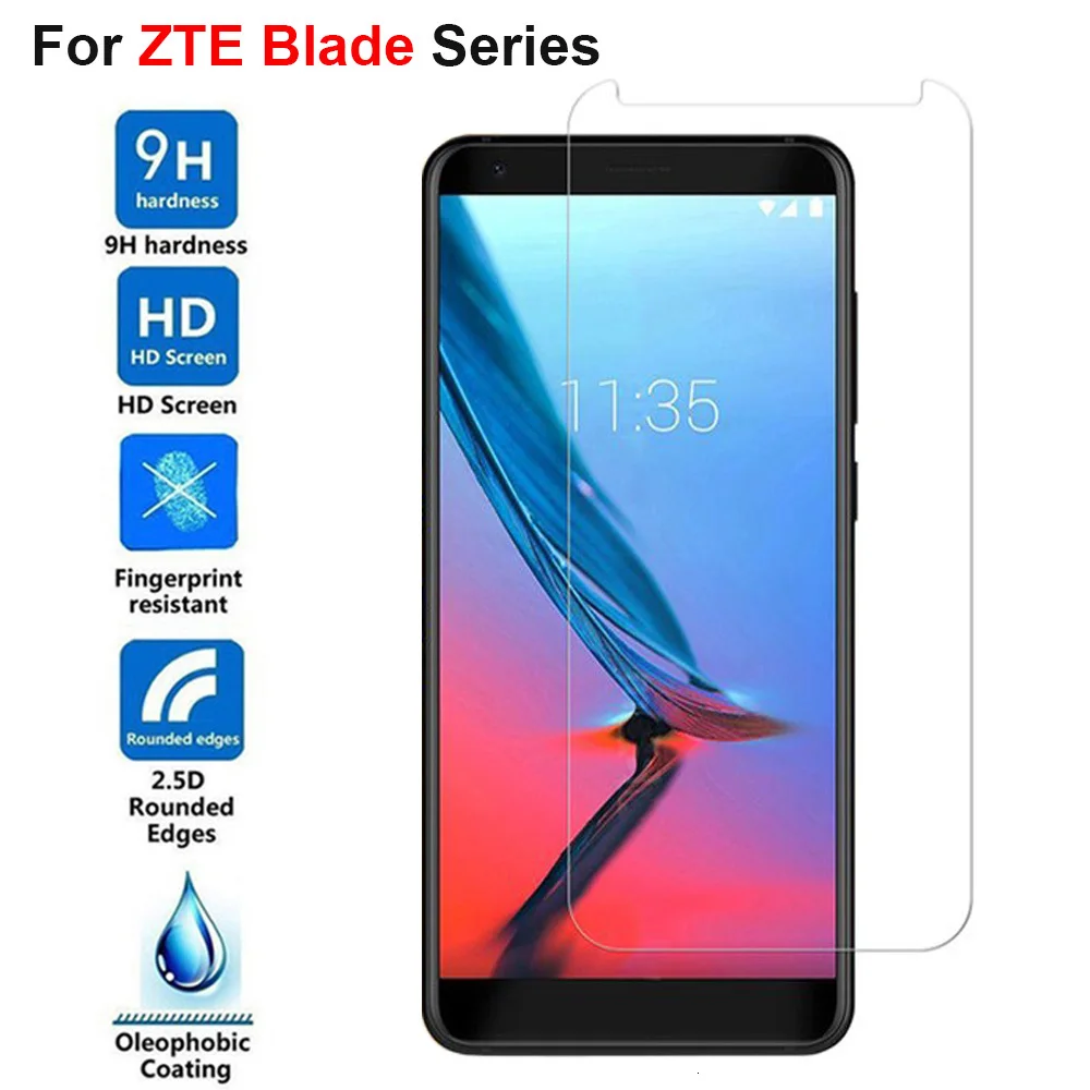 

9H 2.5D Tempered Glass For ZTE Blade A310 A462 A506 A512 A530 A602 A610 A612 V7 V8 Llite V9 V8 mini HD Clear Screen Protector