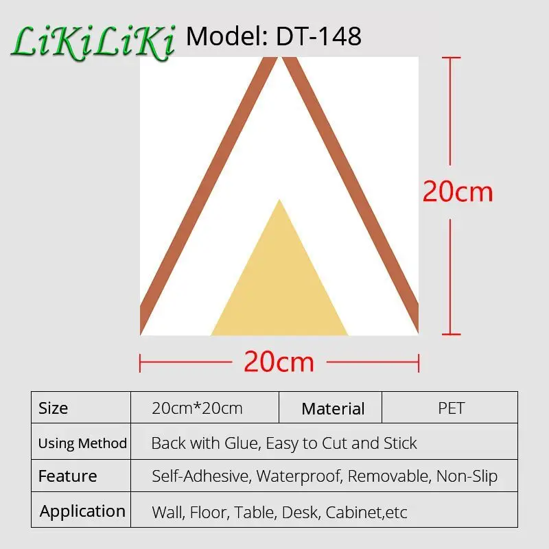 

Geometric Pattern Thick Tile Floor Sticker Bathroom Kitchen Ground Decoration Waterproof Wall Stair Stickers Self-Adhesive Decal