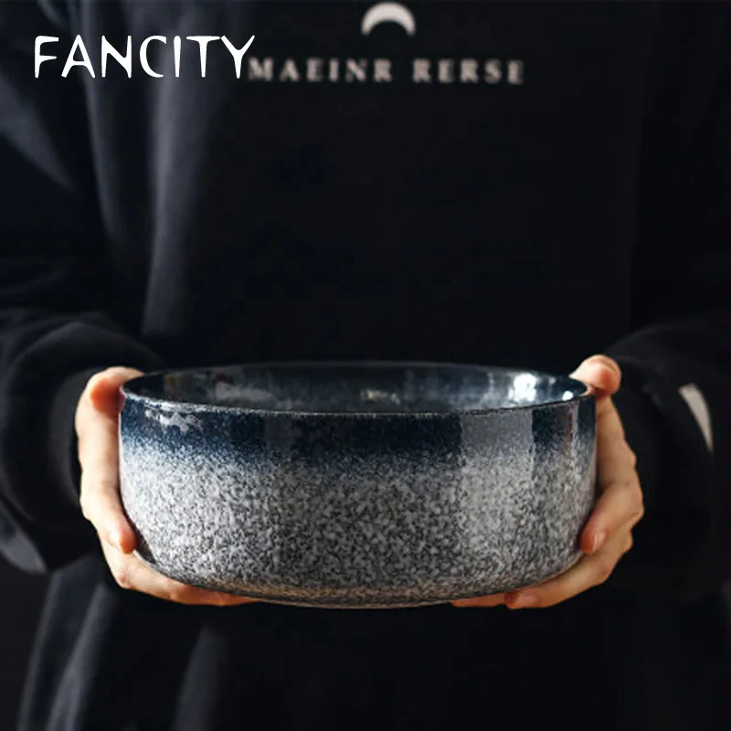 FANCITY в японском стиле Керамическая пиала для риса ретро-стиле ramen чаши миска супа