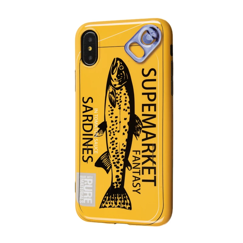 Phone Cases for iPhone 11 Pro Cover 6 6S 7 8 Plus XR X 10 XS Max IMD Soft Silicone Coque Cute Supermarket Fantasy Sardines Fish |