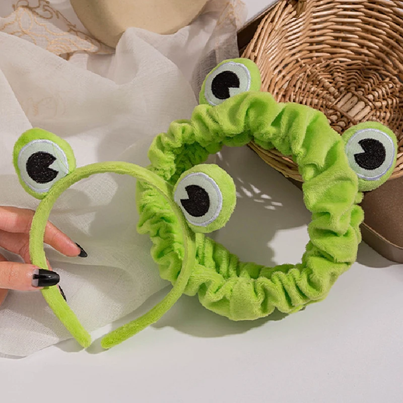 

1 шт. забавная лягушка повязка на голову для макияжа широкие эластичные повязки для волос милые повязки для волос для девочек повязка для во...