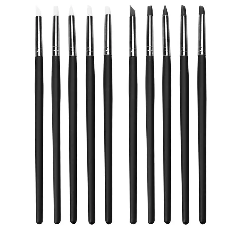 5pcs Silicone Rubber Clay Shaper Sculpting Pen Polymer Modelling Pottery Tools Set For DIY Crafts | Дом и сад