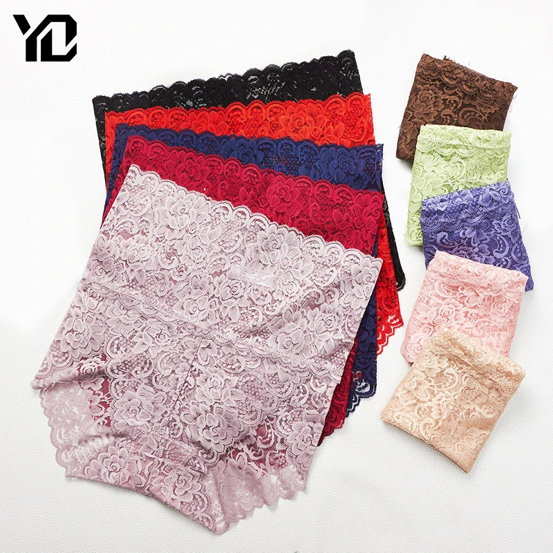 

2 шт./лот женские кружевные трусики с высокой талией, женское сексуальное нижнее белье, Прозрачное нижнее белье с цветочным принтом, женские ...