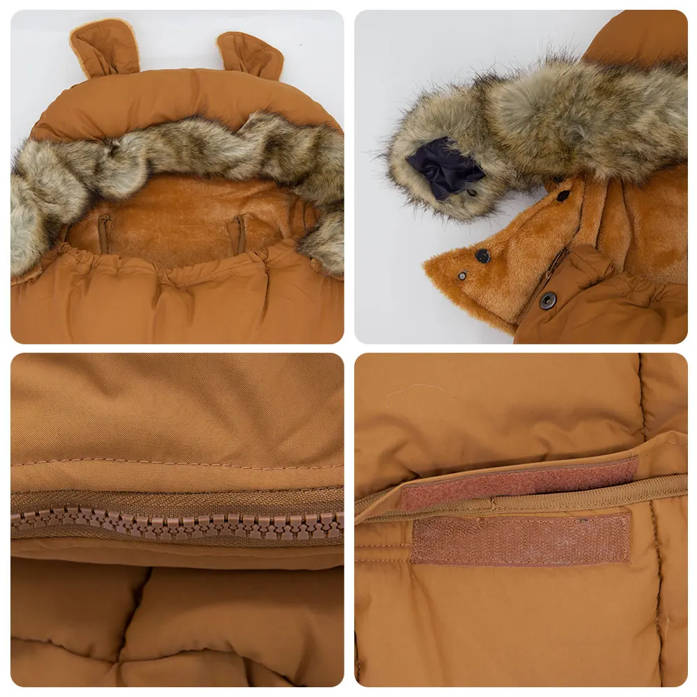 Детский спальный мешок для ног непродуваемый водонепроницаемый Зимний Спальный