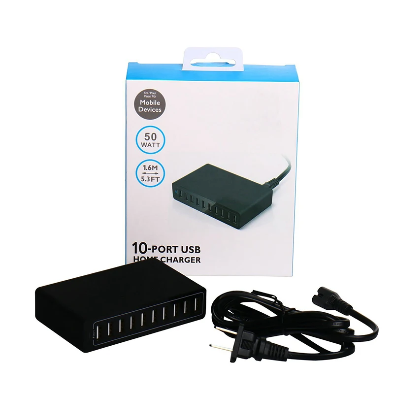 ЕС Plug несколько usb carga быстрый адаптер интеллектуальная USB Настольная зарядка Movil Быстрая зарядка 10 портов мульти зарядное устройство для мобильных устройств