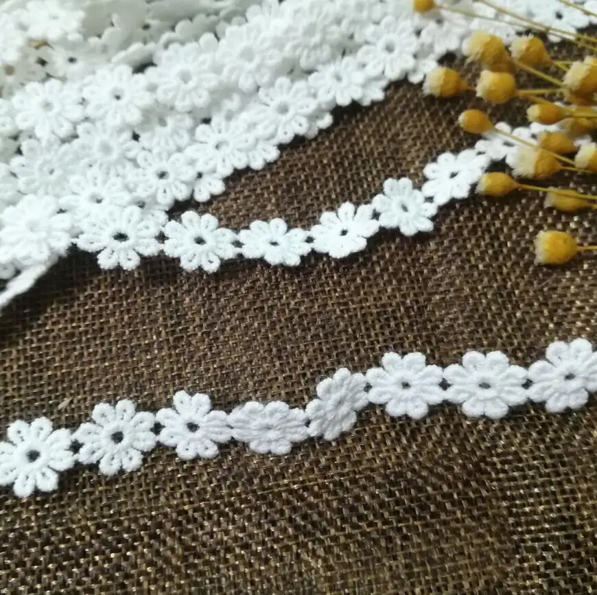 1 ярд Высококачественная кружевная гипюровая хлопковая ткань тюль см Кружевная