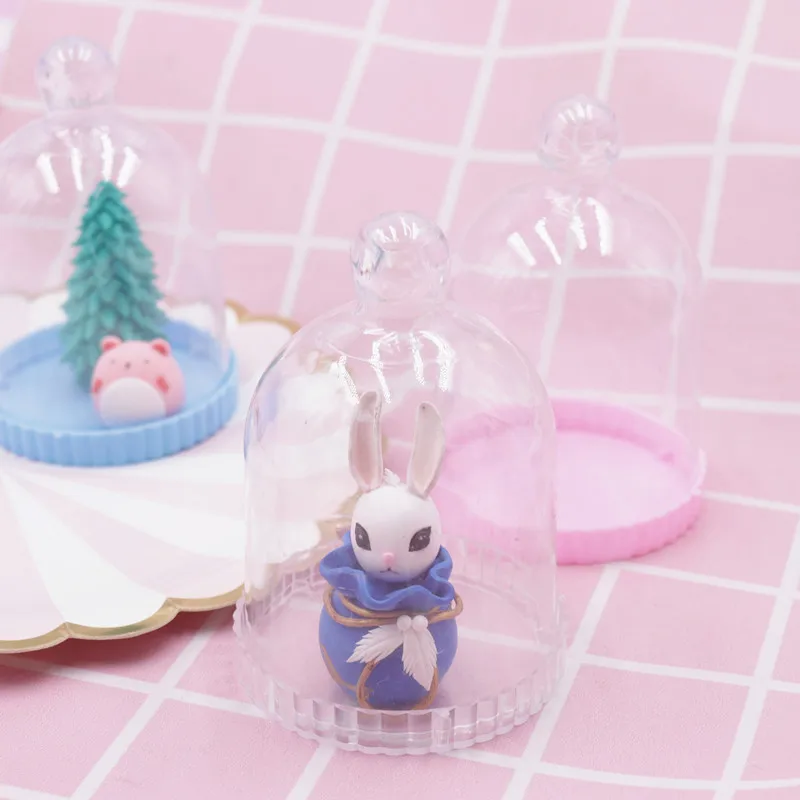

Display Covers Clay Tools Hand-made Acrylic Dust Immortal Flower Cover Box Ceramic Pottery Polymer Tool