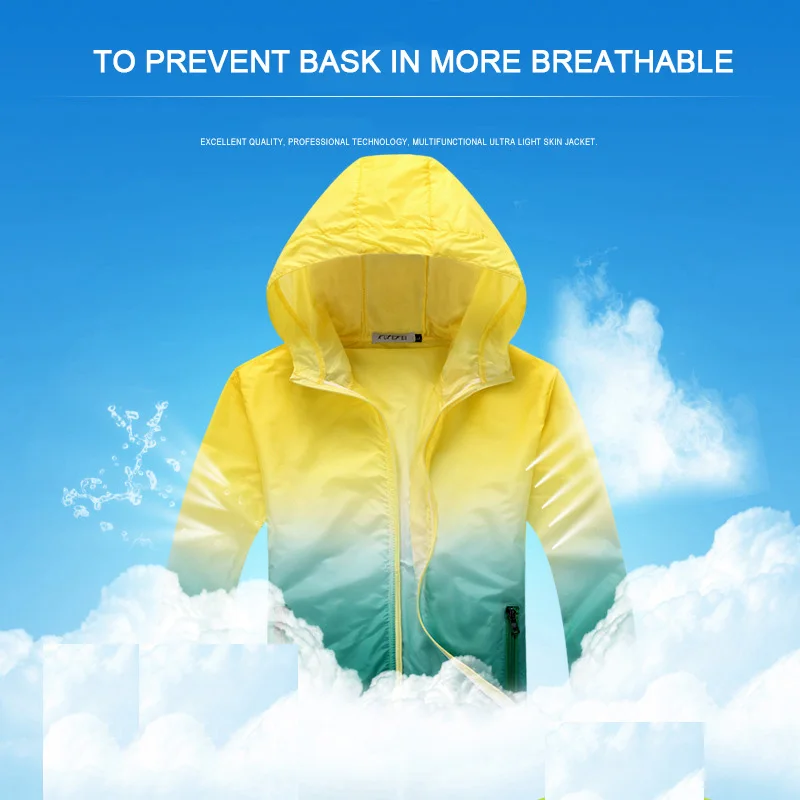 Ультратонкая Мужская Женская быстросохнущая Солнцезащитная куртка для бега