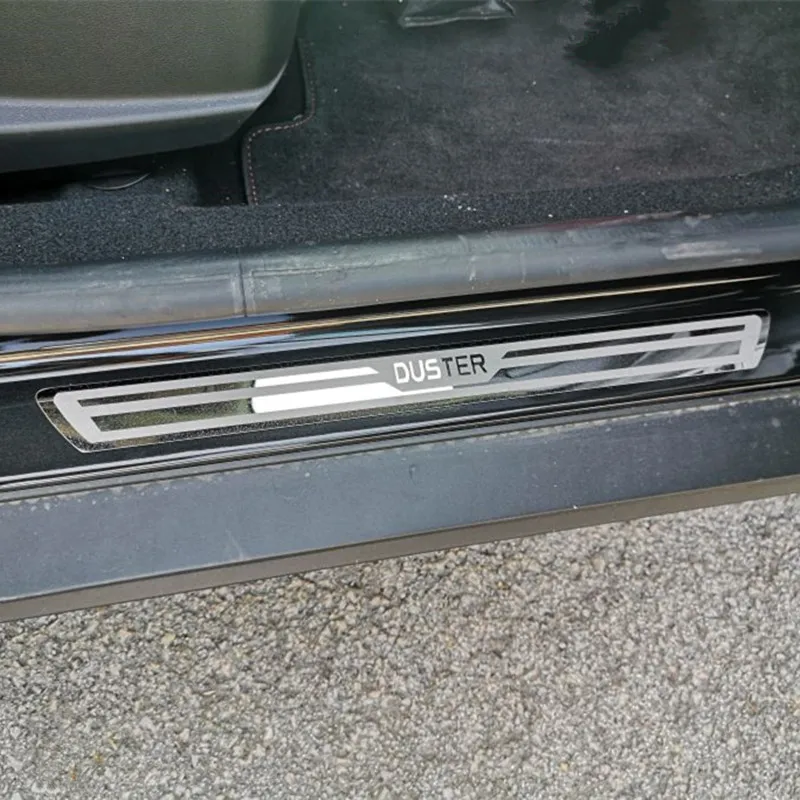 Накладка на порог для Renault Duster Dacia 2010 2018 2019 2020 Защитная Наклейка педали Аксессуары