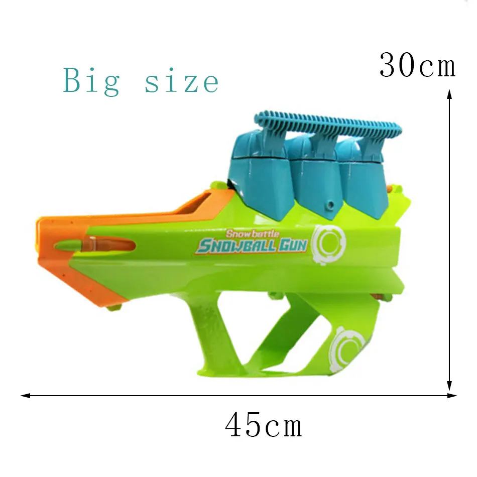 2IN1 Big size Outdoor Snow Balls Ocean Ball Gun Kids Launcher Family Fights Game Pistol Sport Fight Play Toys | Игрушки и хобби