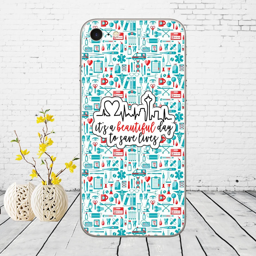 07DD Американский TV Greys анатомический Мягкий силиконовый чехол для iphone 5 5s se 6 6s 8 plus 7