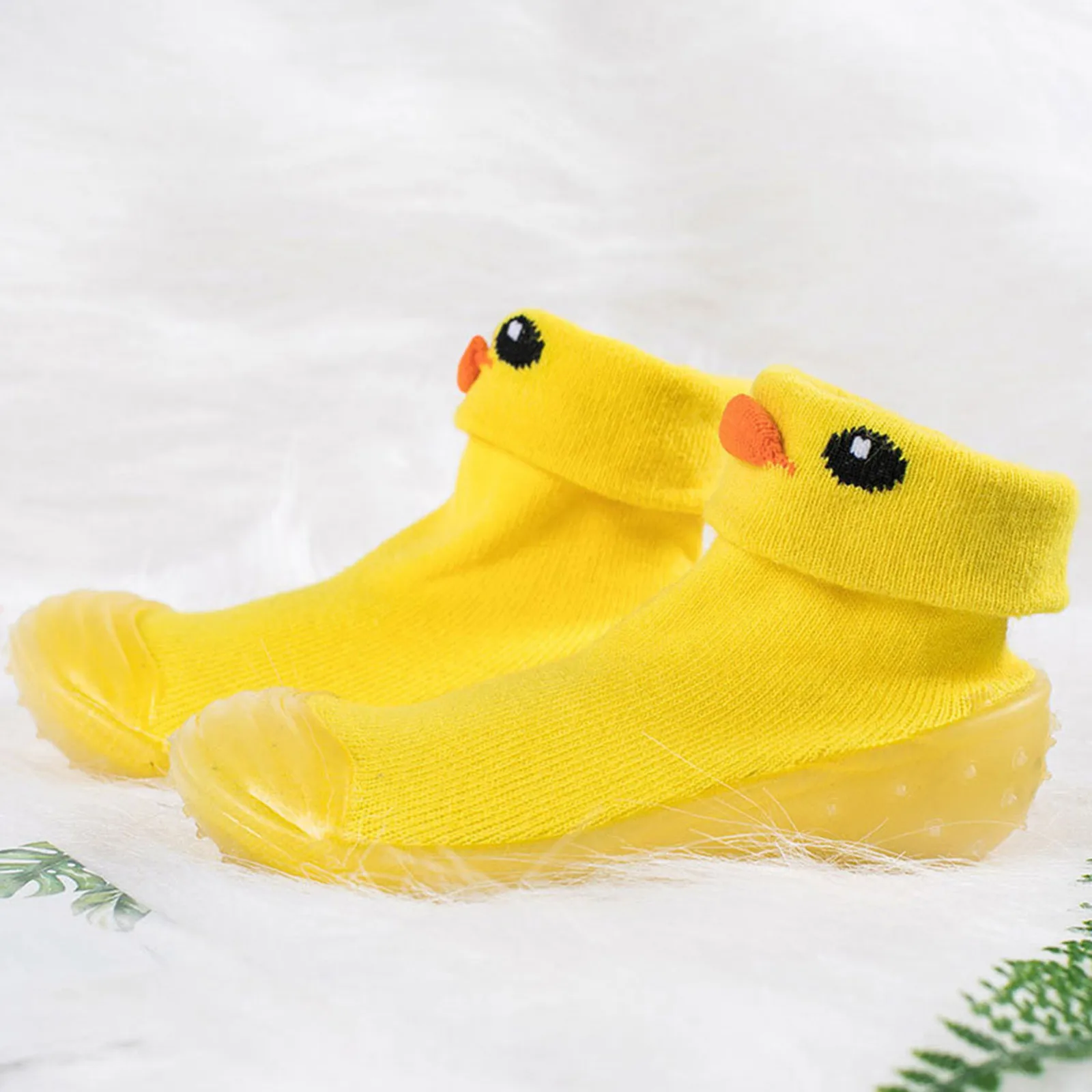 

2021 New Toddler Kids Baby Knit Soft Sole Rubber Shoes Socks Slipper Stocking Cute Cartoon Animal Pattern Baby Socks