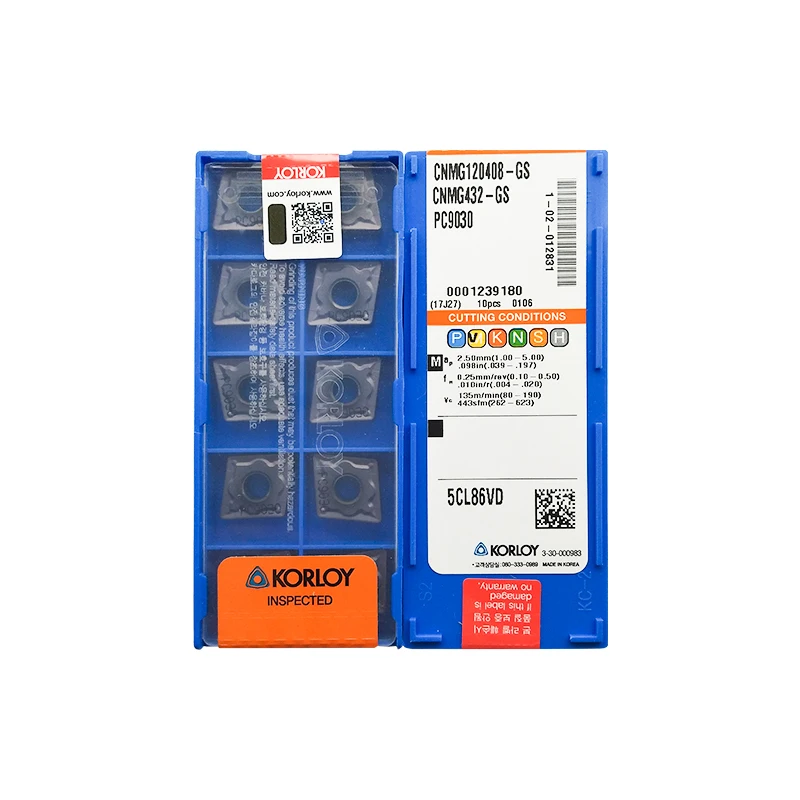 CNMG120408 GS/HS PC5300 100% KORLOY оригинальная карбидная вставка лучшего качества 10 шт./лот