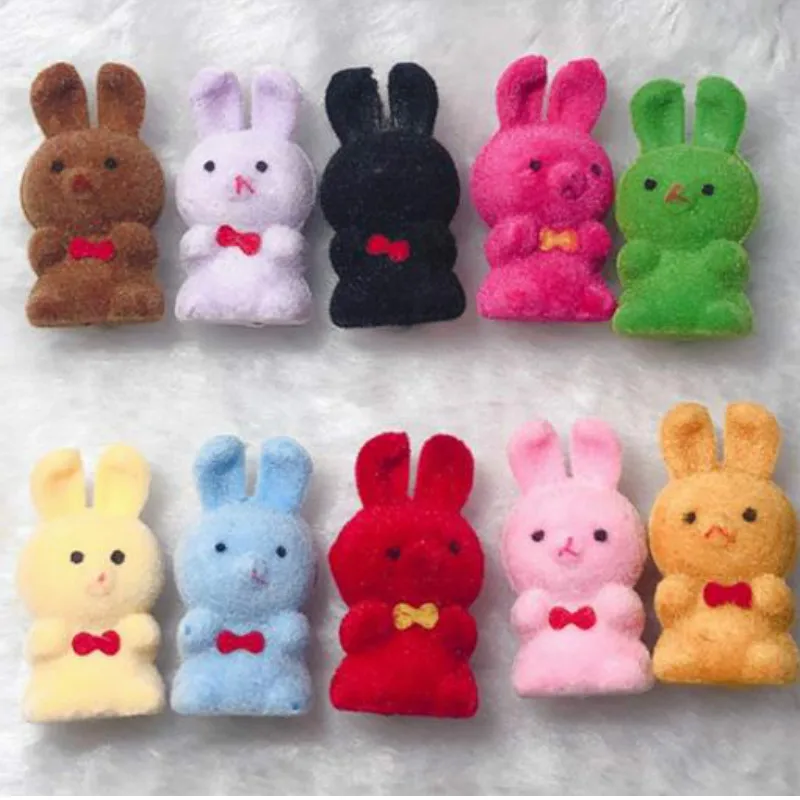 Милый милый бархатный розовый кролик 20 шт./лот игрушки для девочек подарок на