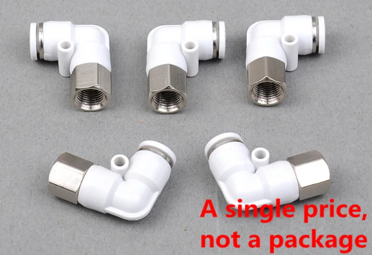 

PLF4-01 PLF6-01 PLF8-01 Pneumatic L type internal thread connector Goods in stock