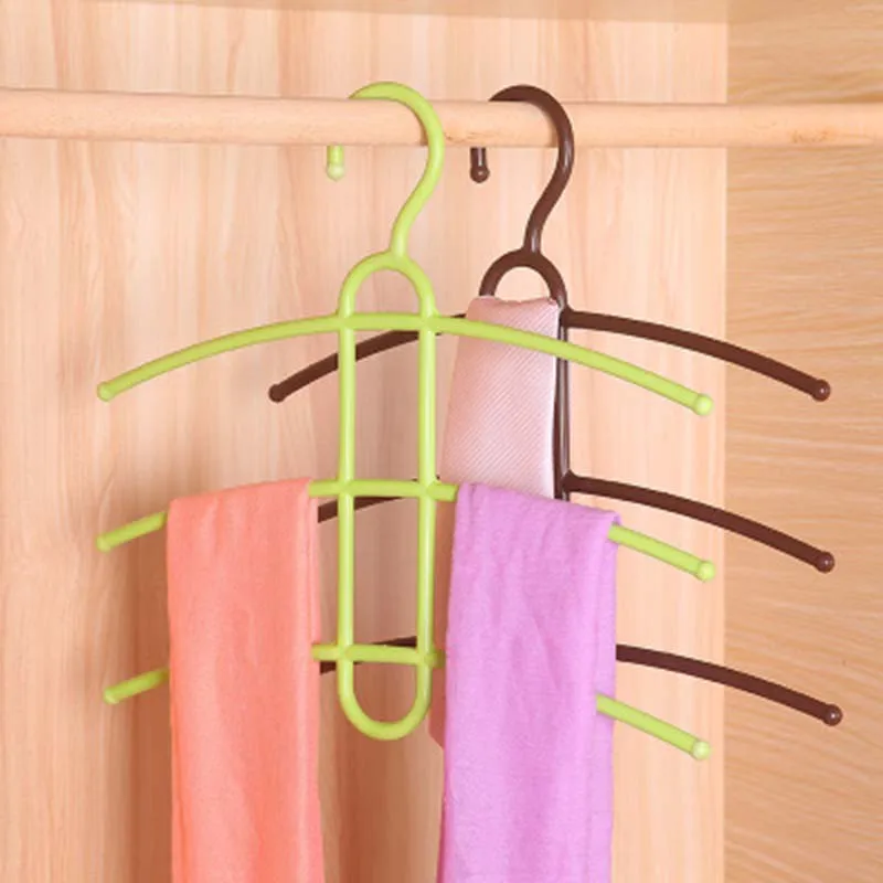 3-слойная пластиковая вешалка в форме рыбьей кости крючок держатель для одежды