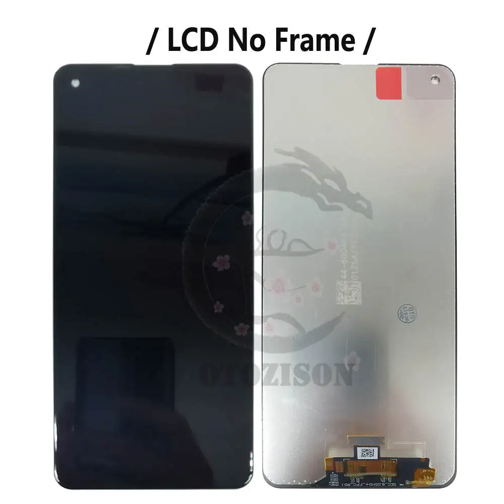 Najtaniej Super AMOLED A21s LCD Do Samsung Galaxy A21s SM-A217F/DS SM-A217M/DS SM-A217F/DSN Ekran Dotykowy Moduł Digitizer A217 LCD Z Ramką