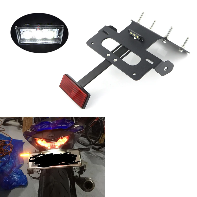 Подходит для Yamaha YZF R25- YZF-R3 MT25 MT03 MT-03 на мотоцикл номерной знак задний хвост Tidy Fender Eliminator черный