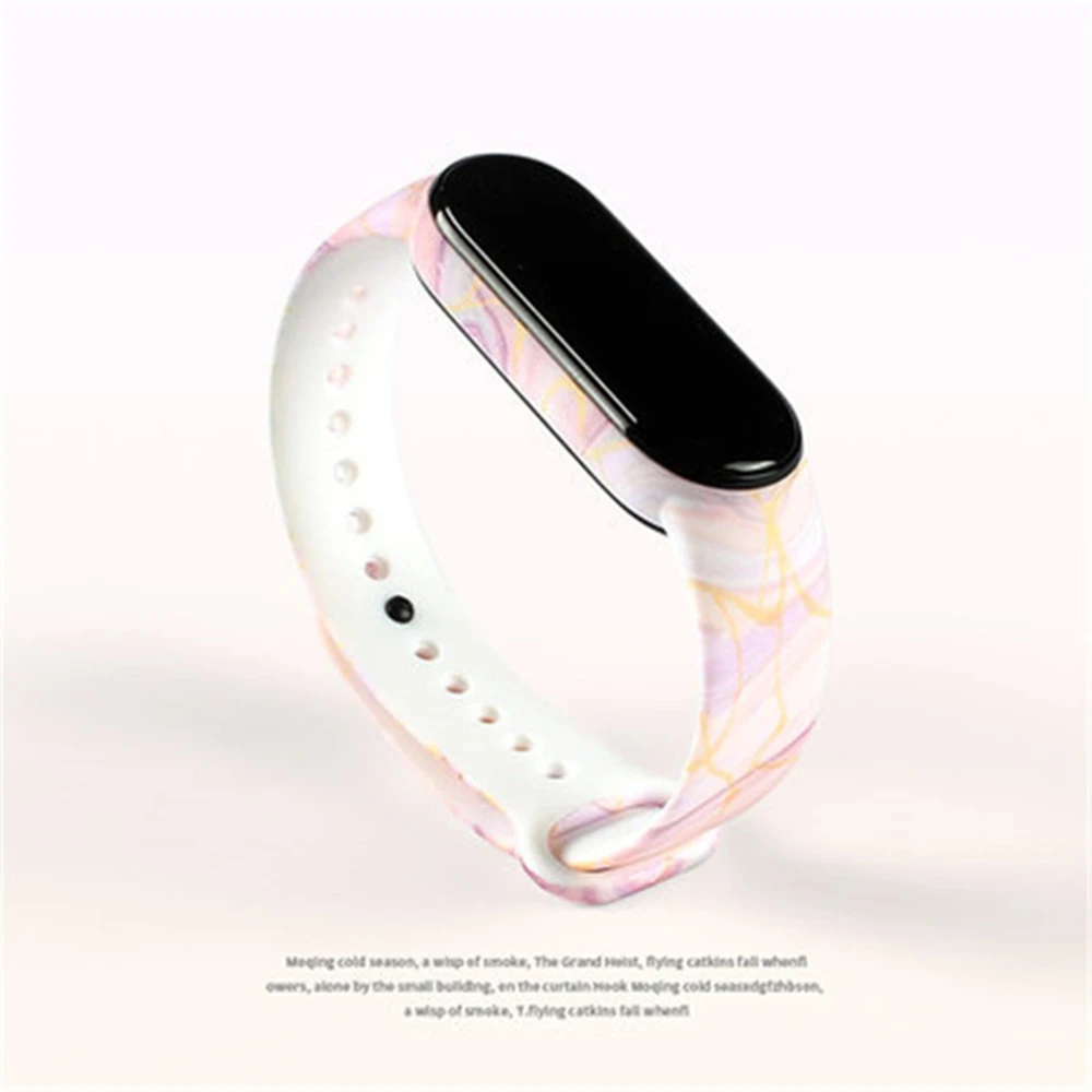 

Bracelet For Xiaomi Mi Band 5 6 Band 4/3 Strap Silicone Wristband TPU strap For xiaomi Mi band5 mi band4 bracelet Miband 5 Strap