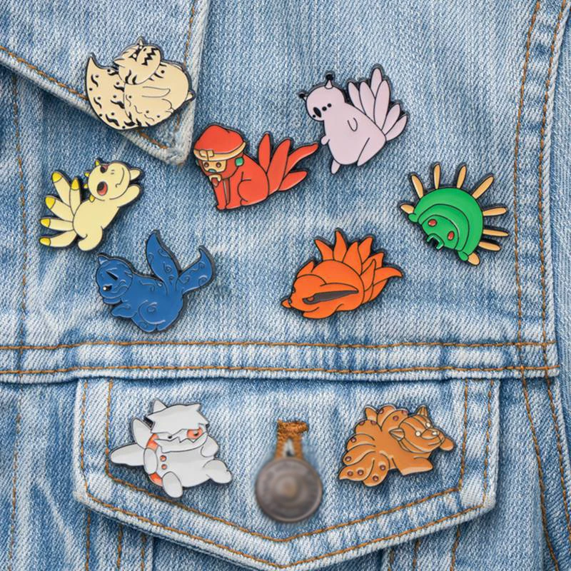 

BG563 Dongmanli Anime Enamel Pins Collections Cartoon Cosplay Jewelry Brooches Denim Shirt Collar Badge Lapel Friends Gifts