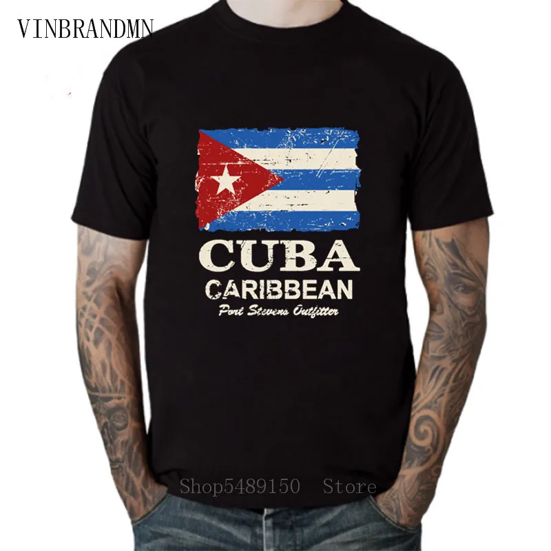 Новинка 2020 самая дешевая модная мужская футболка с изображением кубинского