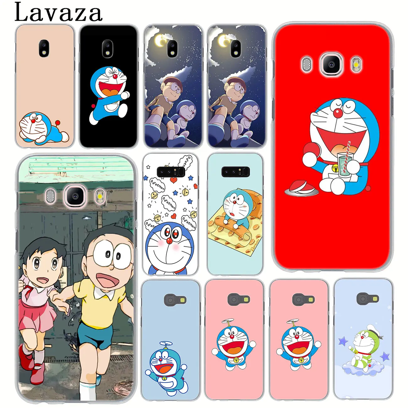 Lavaza Аниме Doraemon жесткий чехол для телефона Samsung Galaxy J8 J7 Duo J6 J5 J4 Plus 2018 2017 2016 J2 J3 EU US Prime