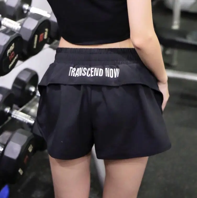 Женские светильник ные шорты для бега и фитнеса с надписью | Спорт развлечения