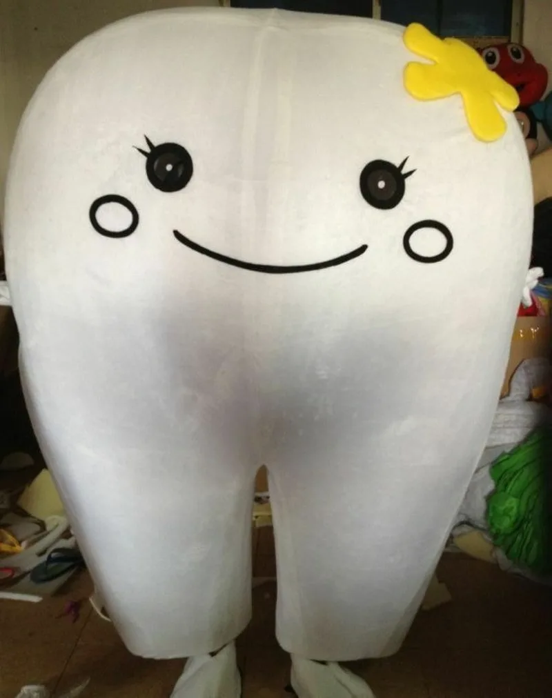 

Лидер продаж 2019, милая рекламная одежда для ухода за зубами, костюм-талисман для взрослых, платье размера, интересная одежда с забавным муль...