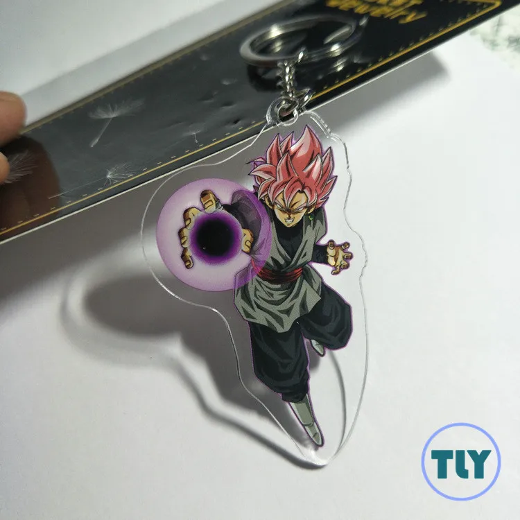 Аниме Dragon Ball Сон Гоку акриловый брелок Вегета Torankusu Супер Saiyan Broli смешной кулон брелки llaveros Ювелирные изделия Подарки - Цвет: 4