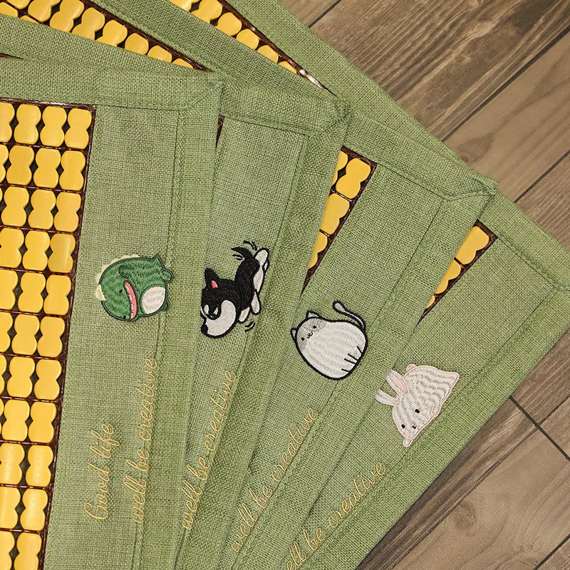 

Mahjong Mat Mat Summer Cushion Summer Office Long-Sitting Stool Chair Butt Breathable Seat Cushion Bamboo Cool Pad