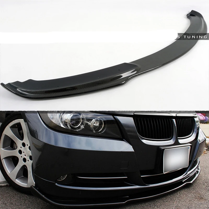 

H Style Carbon Fiber Front Bumper Lip Diffuser for BMW E90 Standard Bumper 2005~2008