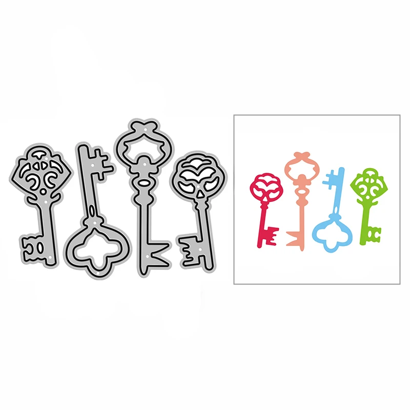 Новинка модная форма для рельефного тиснения в форме ключа 2021 металлические