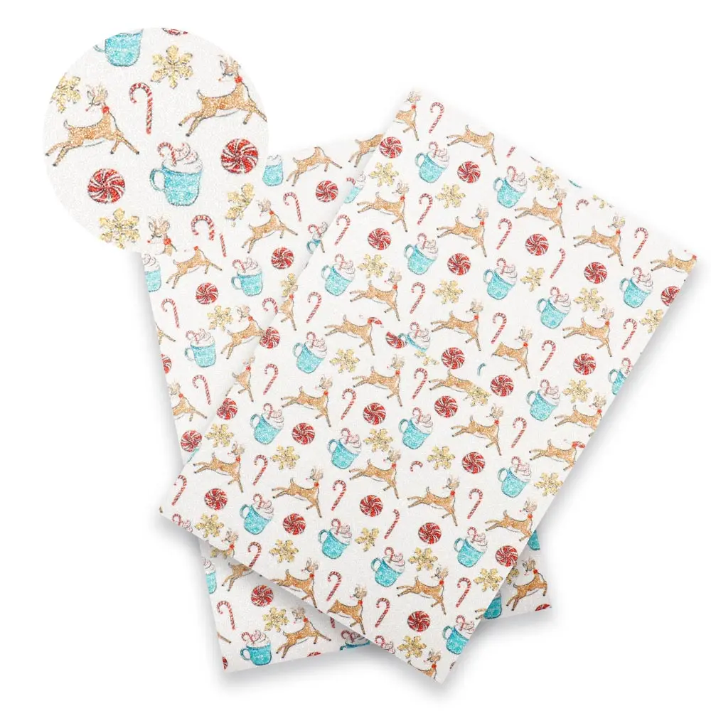 Pattern 6 22*30 см блестящая однотонная ткань DIY аксессуары для сумок Швейные материалы для кукол детские постельные принадлежности домашний текстиль - Цвет: Pattern 6