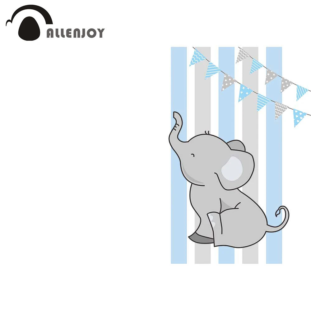 Фон для детского дня рождения Allenjoy слон мешальные флаги баннер розовый синий