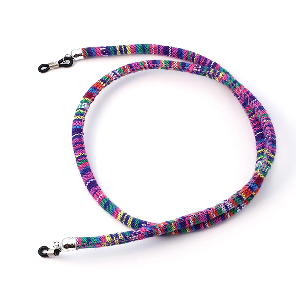 

Ethnic Style Handmade Woven Glasses Chain Fashion Design Sunglasses Cord Comfortable And Safe Summer New Pink Eyeglass Holder