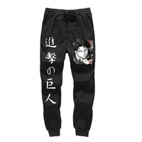mens japan anime attack on titan sweatpants joggers men gym jogger casual pants hip hop fleece trousers men streetwear clothing