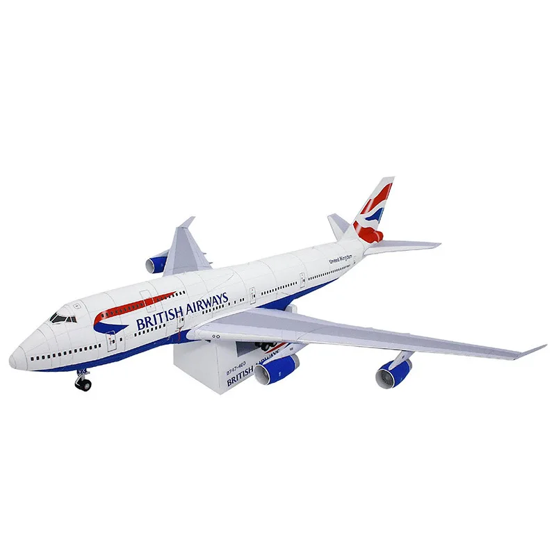 1:144 Боинг 747 самолёт авиационный авиалайнер самодельные 3D бумажные карточки