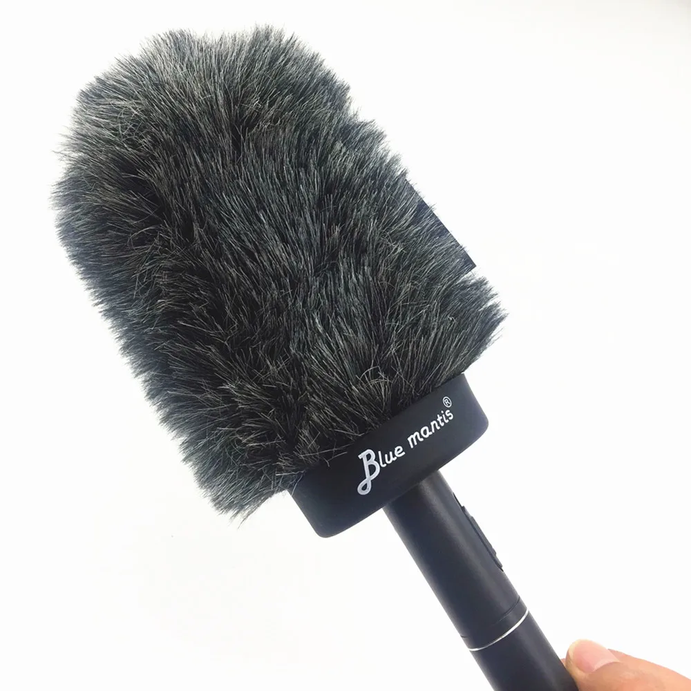 Fur Windscreen Furry Windshield Muff for mke600 Ecm673674 Condenser Microphone Wind Shield Protection Outdoor Interview Mic 12cm